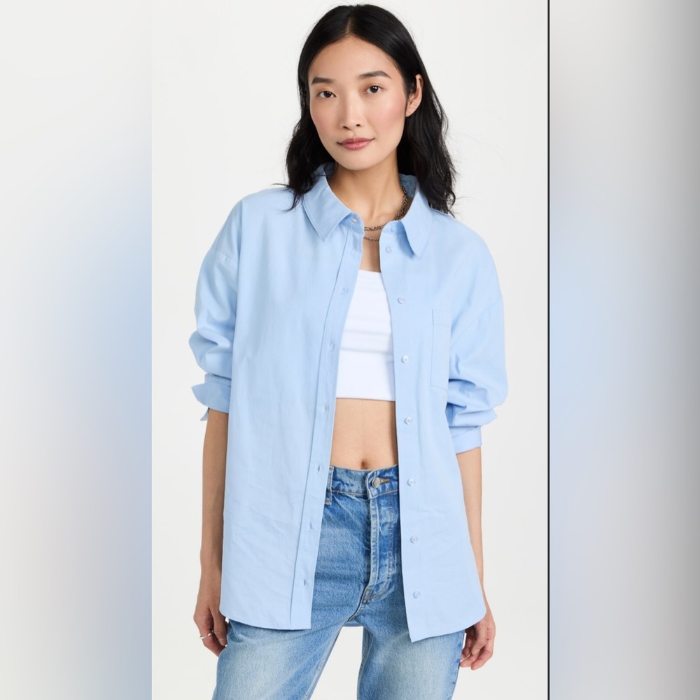 Anine Bing Mika Shirt in Blue